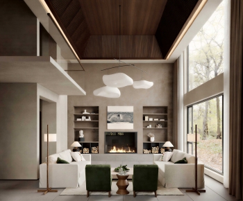 Modern A Living Room-ID:415575986