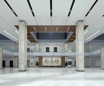 Modern Office Reception Desk-ID:498460056