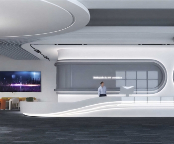 Modern Office Reception Desk-ID:902443898