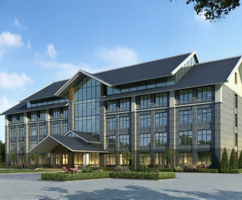 New Chinese Style Public Building-ID:538671068