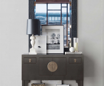 New Chinese Style Entrance Cabinet-ID:279738909