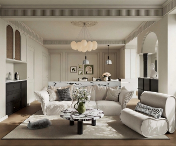 French Style A Living Room-ID:172478915