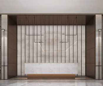 New Chinese Style Office Reception Desk-ID:593819686