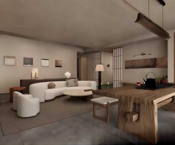Wabi-sabi Style A Living Room-ID:485699225