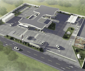 Modern Gas Station-ID:691190006
