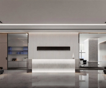 Modern Office Reception Desk-ID:702820067