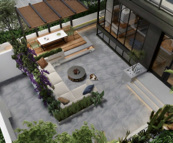 Modern Courtyard/landscape-ID:798058031