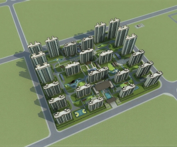 Modern Architectural Bird's-eye View Planning-ID:378301156
