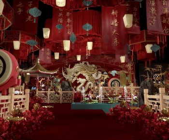 New Chinese Style Banquet Hall-ID:420689117