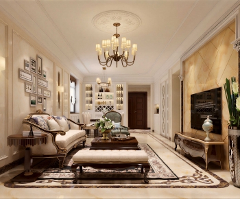 European Style A Living Room-ID:483078964