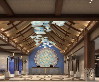 New Chinese Style Lobby Hall-ID:348891027