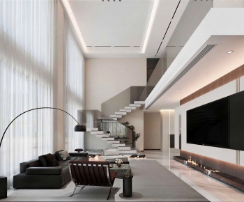 Modern A Living Room-ID:673274042
