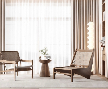 Wabi-sabi Style Lounge Chair-ID:777729992