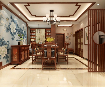 New Chinese Style Dining Room-ID:412007092
