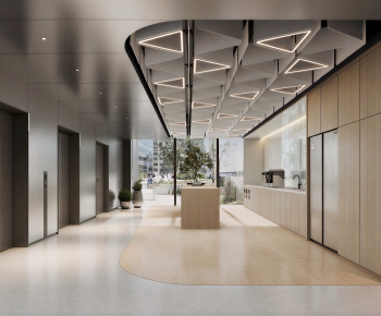 Modern Office Tea Room-ID:681516894