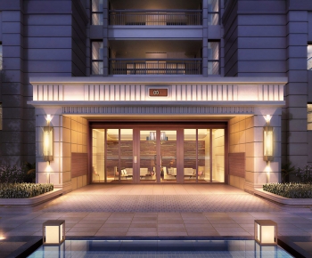 Modern Facade Element-ID:462789066