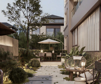 Modern Courtyard/landscape-ID:803198836