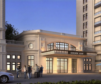 European Style Appearance Of Commercial Building-ID:616425047