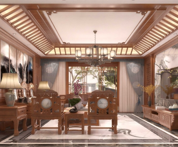 Chinese Style A Living Room-ID:103689911