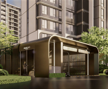 Modern Facade Element-ID:141072036
