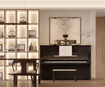 New Chinese Style Dining Room-ID:455888993