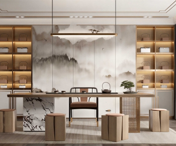 New Chinese Style Tea House-ID:951229105
