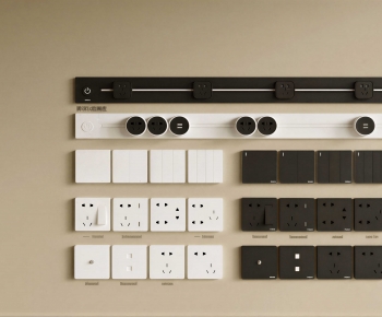 Modern Switch Socket Panel-ID:195555932