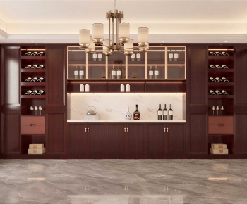 New Chinese Style Wine Cabinet-ID:317244057