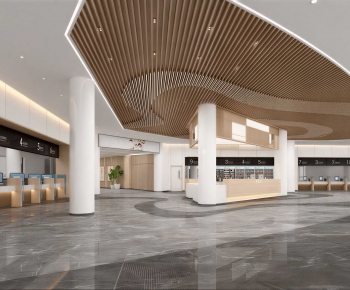 Modern Hospital Hall-ID:934361933