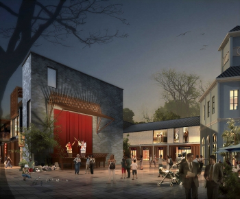 New Chinese Style Commercial Street-ID:104002951