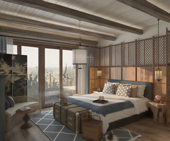 Japanese Style Bedroom-ID:705322039