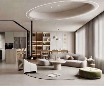 Modern A Living Room-ID:682157991