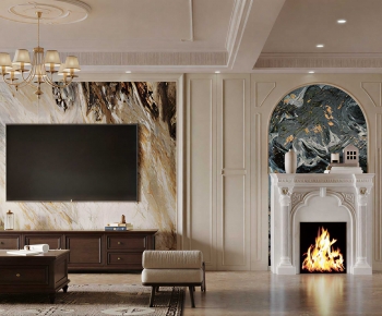 French Style A Living Room-ID:946390686
