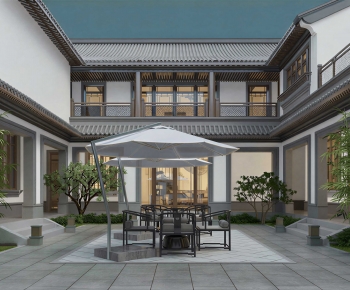 New Chinese Style Courtyard/landscape-ID:913435941
