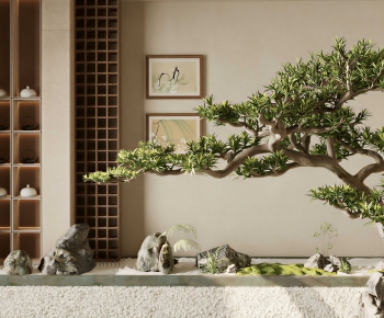New Chinese Style Plant Landscaping-ID:203053958