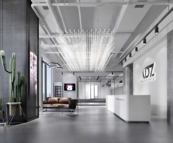 Industrial Style Office Reception Desk-ID:533318046