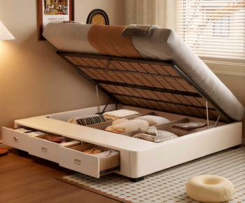 Modern Double Bed-ID:132498983