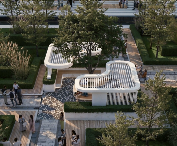 Modern Park Landscape-ID:678680901