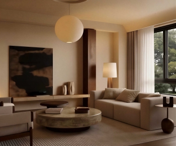 Wabi-sabi Style A Living Room-ID:343152056