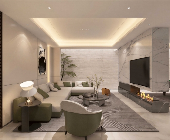 Modern A Living Room-ID:996704105