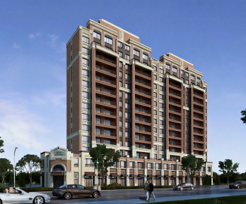 European Style Appearance Of Commercial Building-ID:968437916