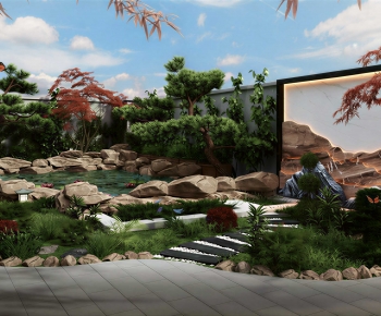 Chinese Style Courtyard/landscape-ID:287301062