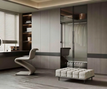 Modern Clothes Storage Area-ID:995486973