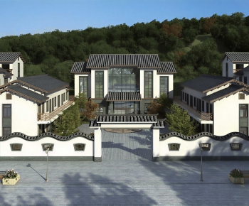 New Chinese Style Residential Building-ID:662133936