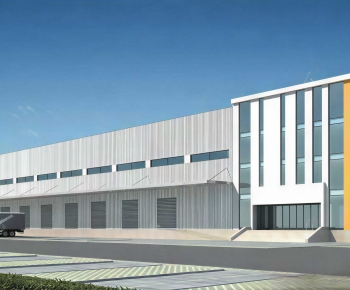 Modern Industrial Building-ID:449143893