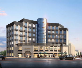 Modern Appearance Of Commercial Building-ID:833662036