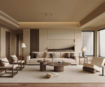 Wabi-sabi Style A Living Room-ID:586311102