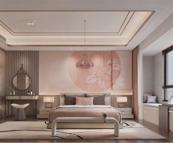 New Chinese Style Bedroom-ID:684288028