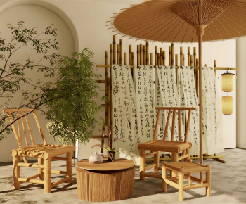 New Chinese Style Outdoor Chair-ID:211597927