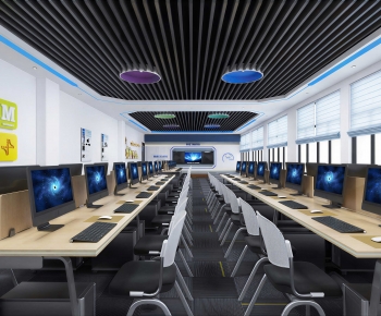 Modern School Classrooms-ID:625235085